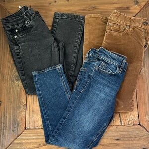 J. Crew Kids Jeans in Black, Blue, and Brown